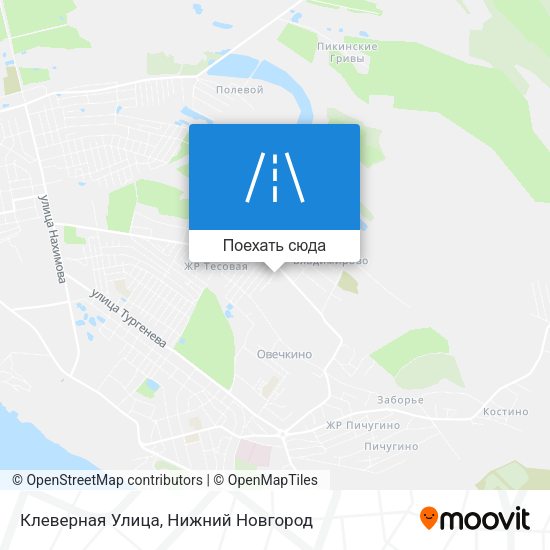 Карта Клеверная Улица