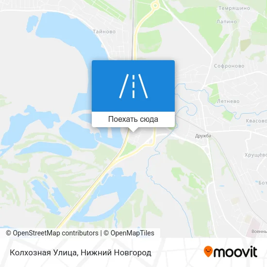Карта Колхозная Улица