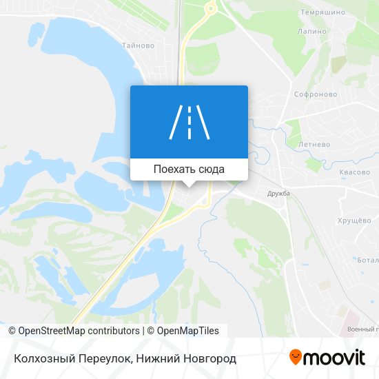 Карта Колхозный Переулок