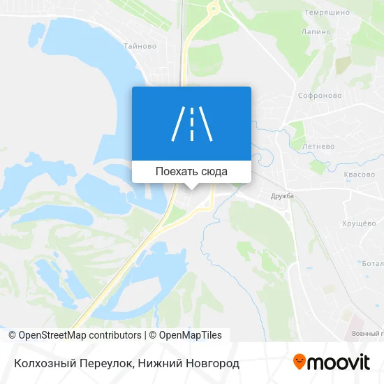 Карта Колхозный Переулок