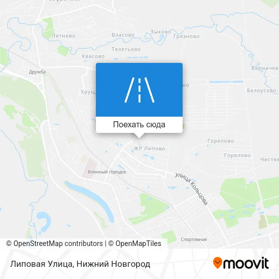 Карта Липовая Улица
