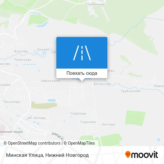 Карта Минская Улица