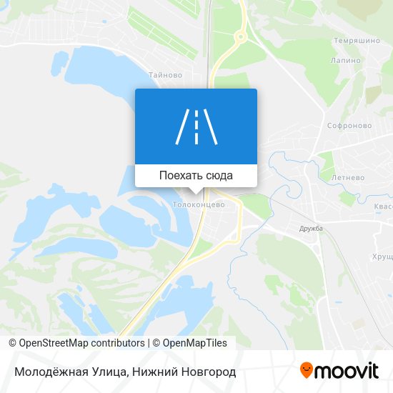 Карта Молодёжная Улица