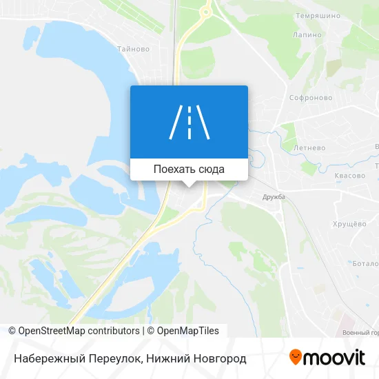Карта Набережный Переулок