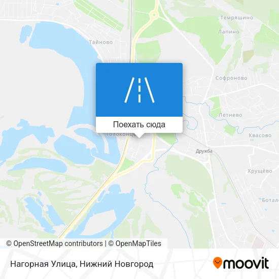 Карта Нагорная Улица