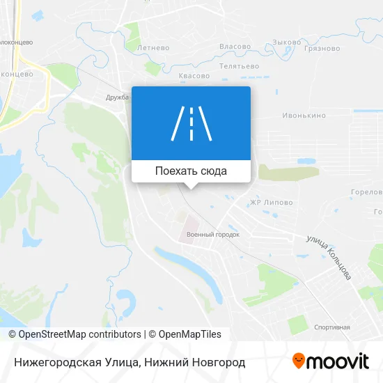 Карта Нижегородская Улица