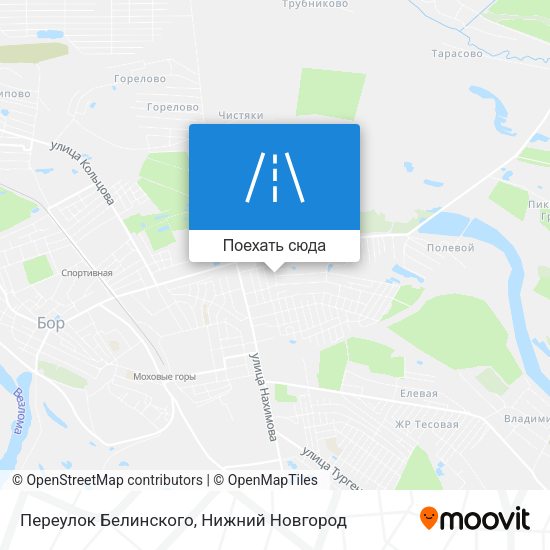 Карта Переулок Белинского
