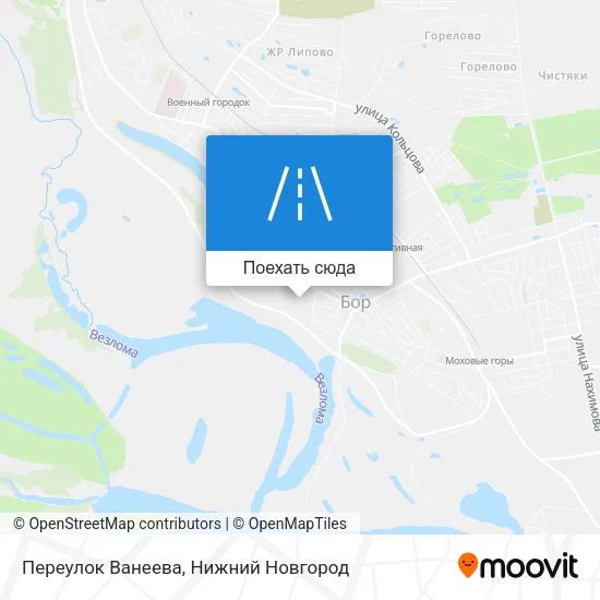 Карта Переулок Ванеева
