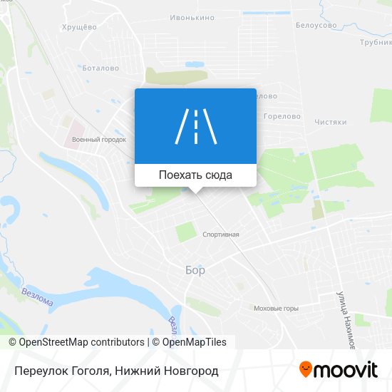 Карта Переулок Гоголя