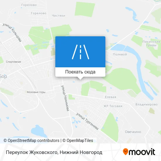 Карта Переулок Жуковского