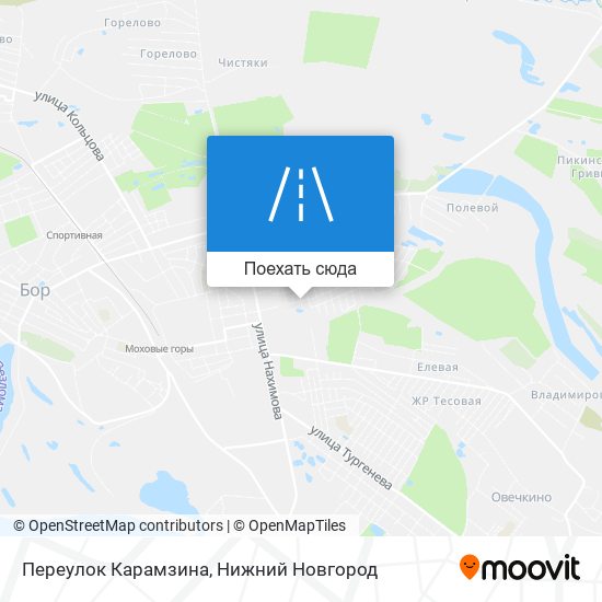 Карта Переулок Карамзина