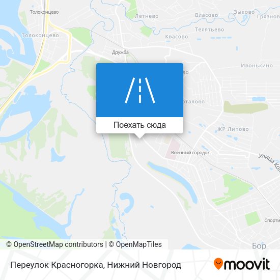 Карта Переулок Красногорка