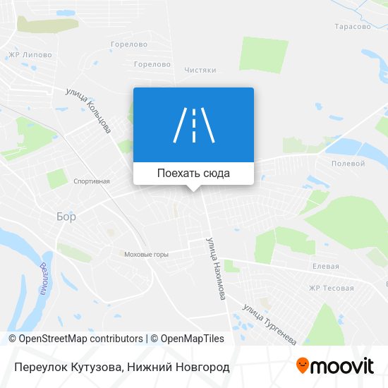 Карта Переулок Кутузова