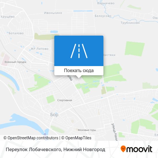 Карта Переулок Лобачевского