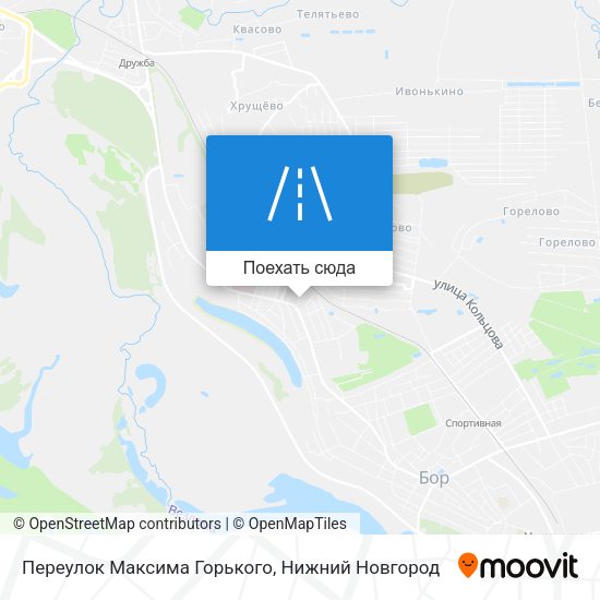 Карта Переулок Максима Горького
