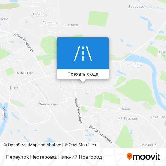 Карта Переулок Нестерова