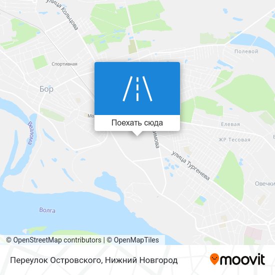 Карта Переулок Островского