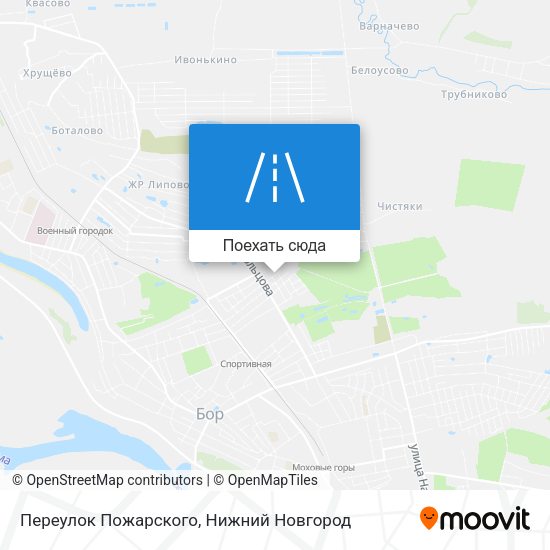 Карта Переулок Пожарского