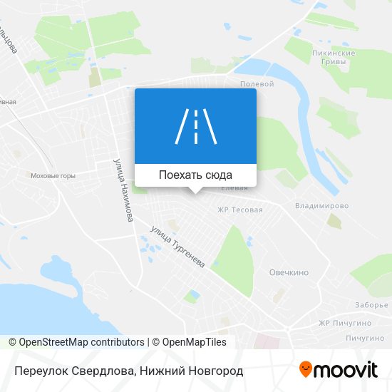 Карта Переулок Свердлова