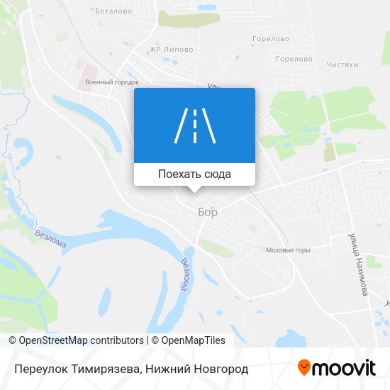 Карта Переулок Тимирязева