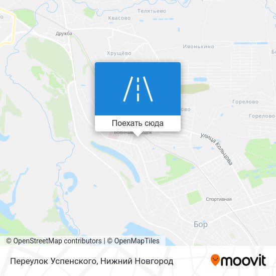 Карта Переулок Успенского