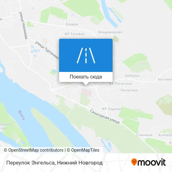 Карта Переулок Энгельса