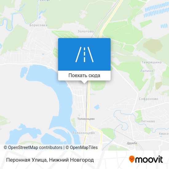 Карта Перонная Улица