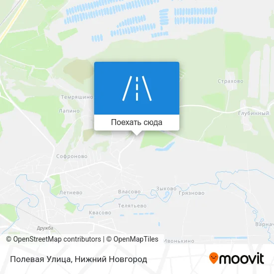Карта Полевая Улица