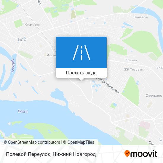 Карта Полевой Переулок