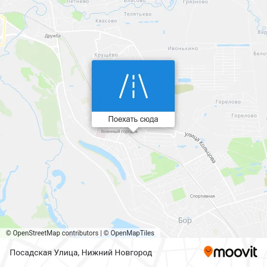 Карта Посадская Улица