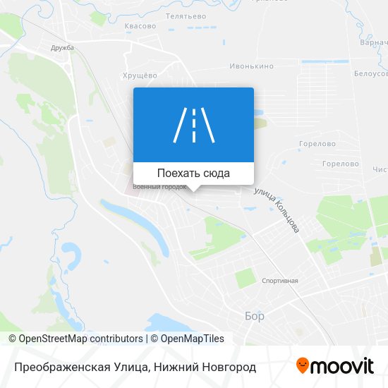 Карта Преображенская Улица