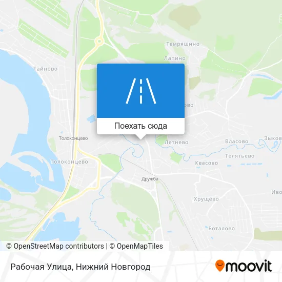 Карта Рабочая Улица