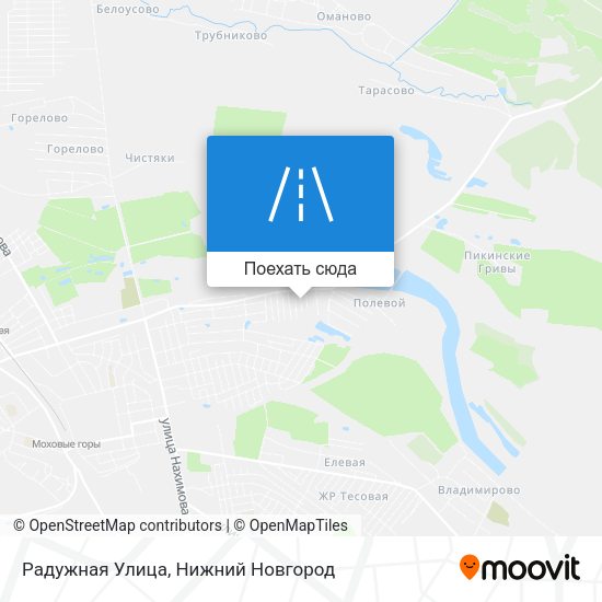 Карта Радужная Улица