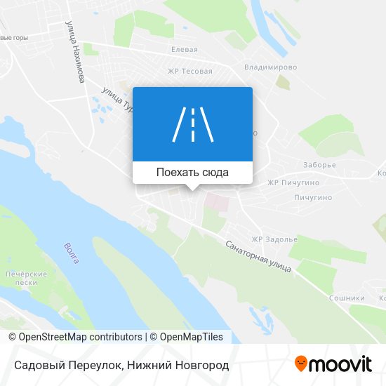 Карта Садовый Переулок