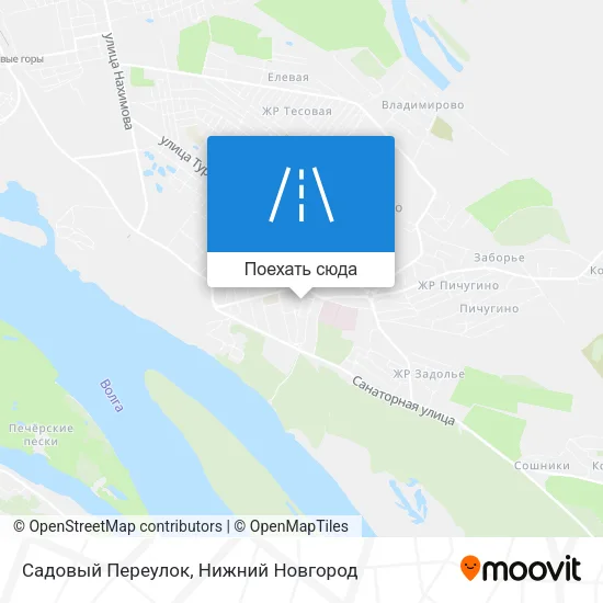 Карта Садовый Переулок