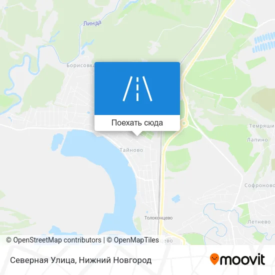 Карта Северная Улица