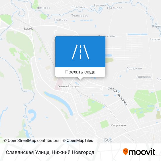 Карта Славянская Улица