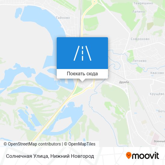 Карта Солнечная Улица