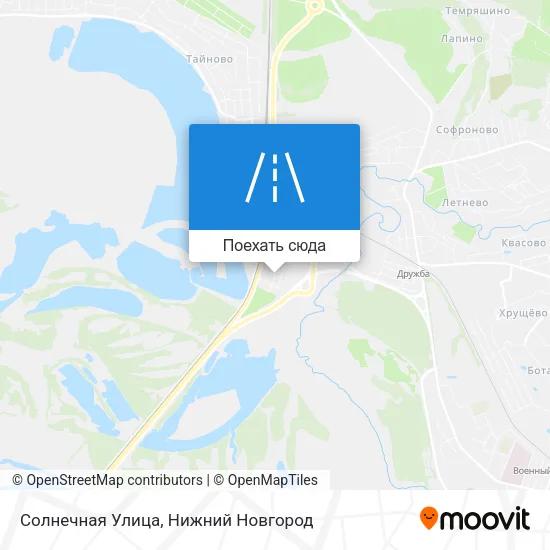 Карта Солнечная Улица