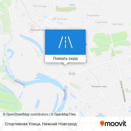 Карта Спортивная Улица