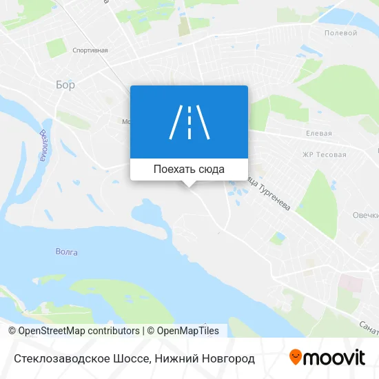 Карта Стеклозаводское Шоссе