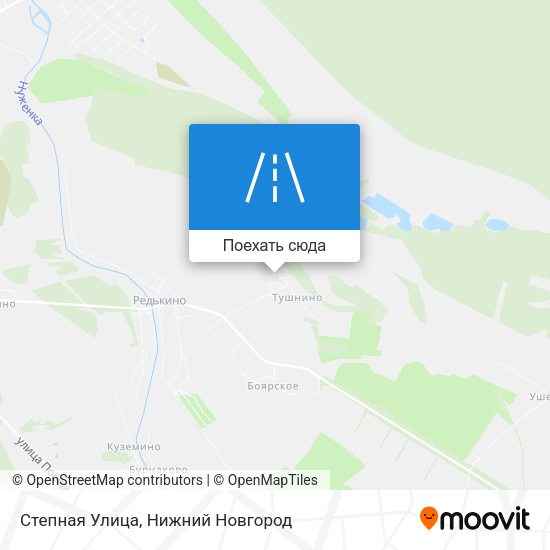 Карта Степная Улица