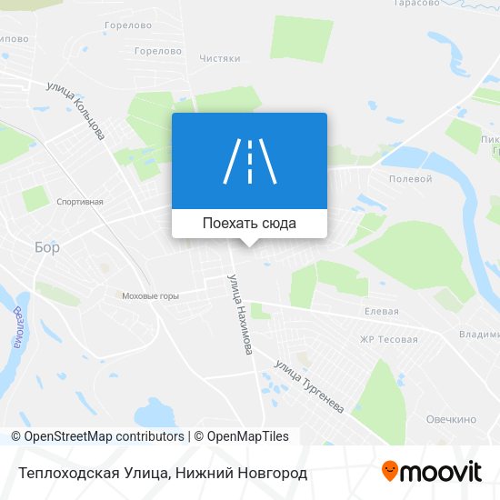 Карта Теплоходская Улица