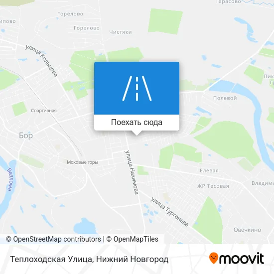 Карта Теплоходская Улица