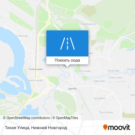 Карта Тихая Улица