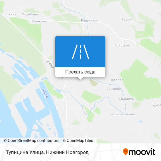 Карта Тупицина Улица