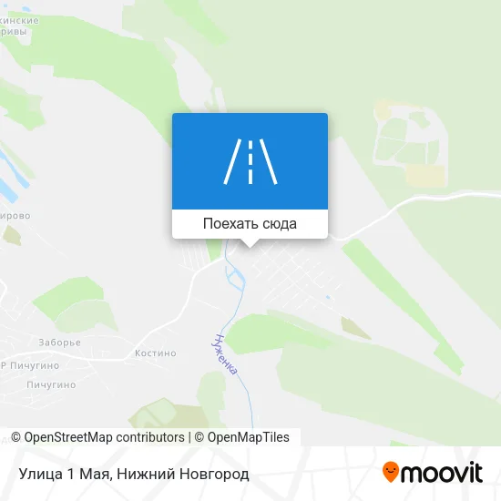 Карта Улица 1 Мая