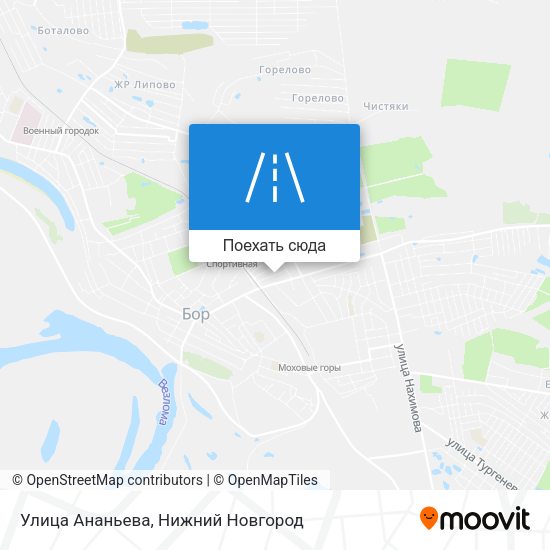 Карта Улица Ананьева