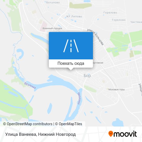 Карта Улица Ванеева