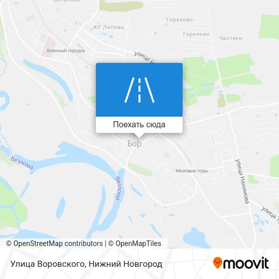 Карта Улица Воровского